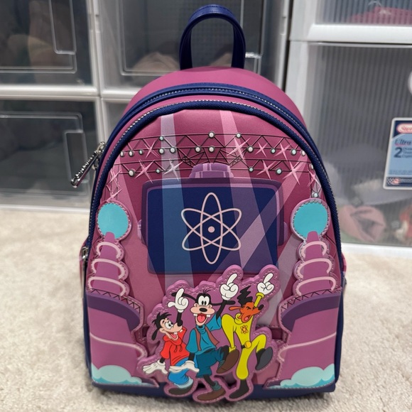 Loungefly Handbags - Loungefly Disney A Goofy Movie Powerline Eye To Eye Mini Backpack & Dust Bag